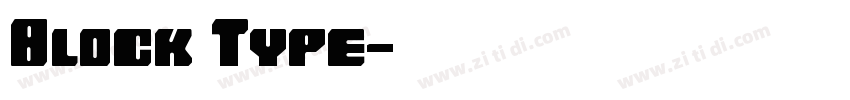 Block Type字体转换